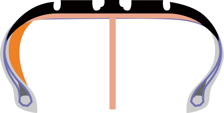 缺气保用与普通轮胎对比